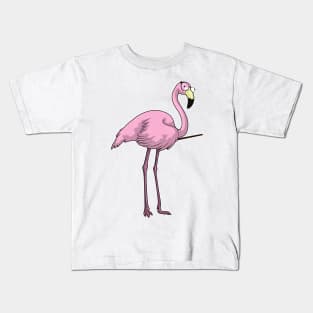 Flamingo Teacher Pointer Kids T-Shirt